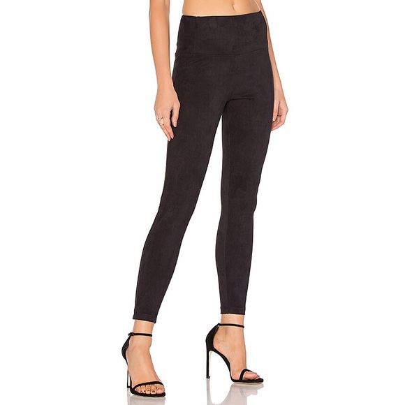 David Lerner Faux Suede Leggings Sz S 